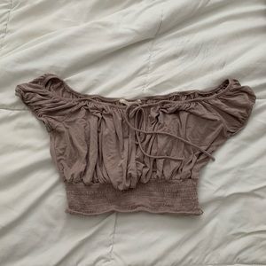 Off the Shoulder Crop Top